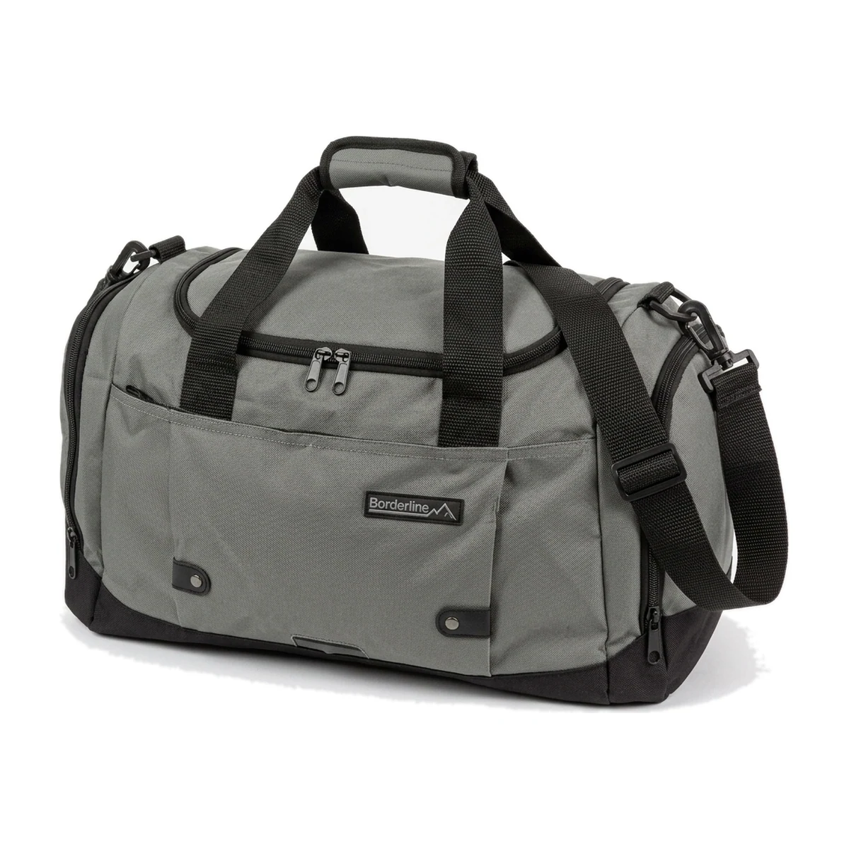 Borderline Travel Holdall 43×26×21 — Grey & Black