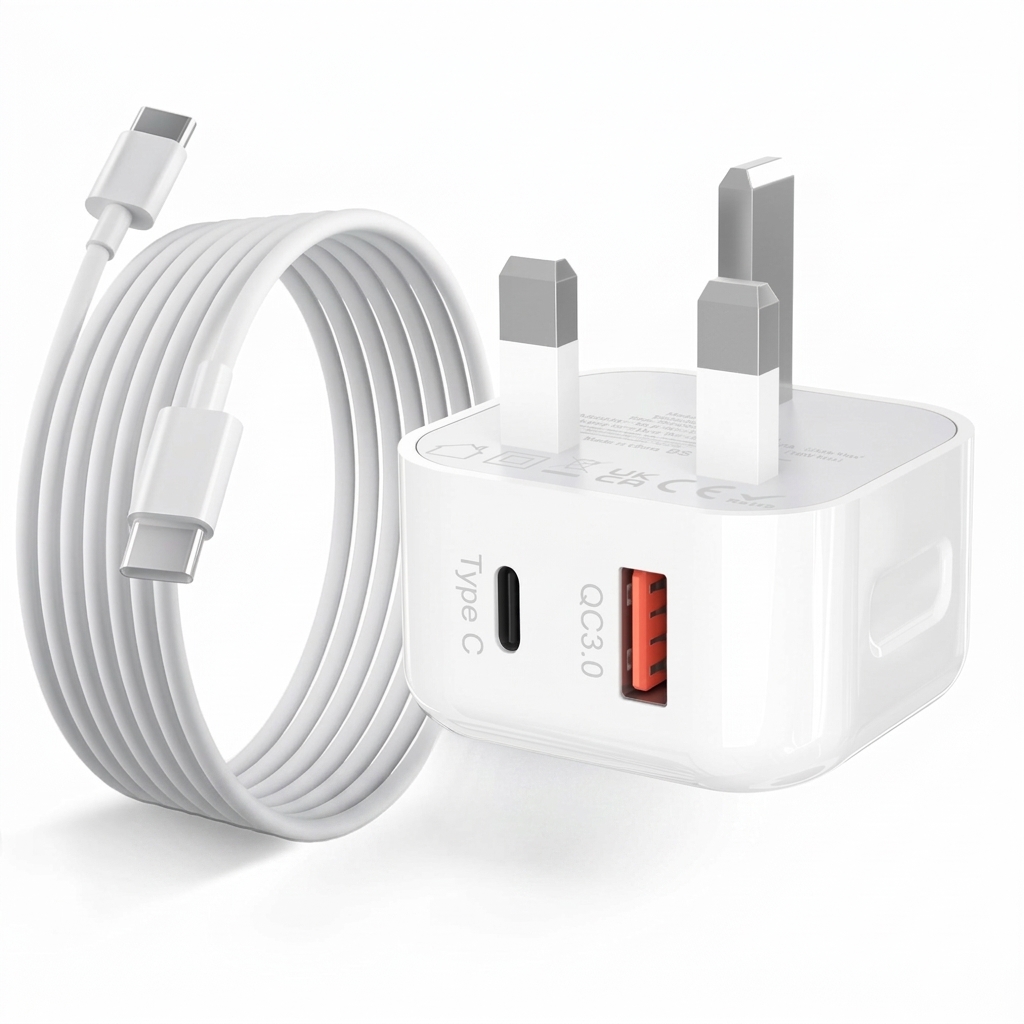 USB C Charger for iPhone, Samsung - 20W Fast Charge
