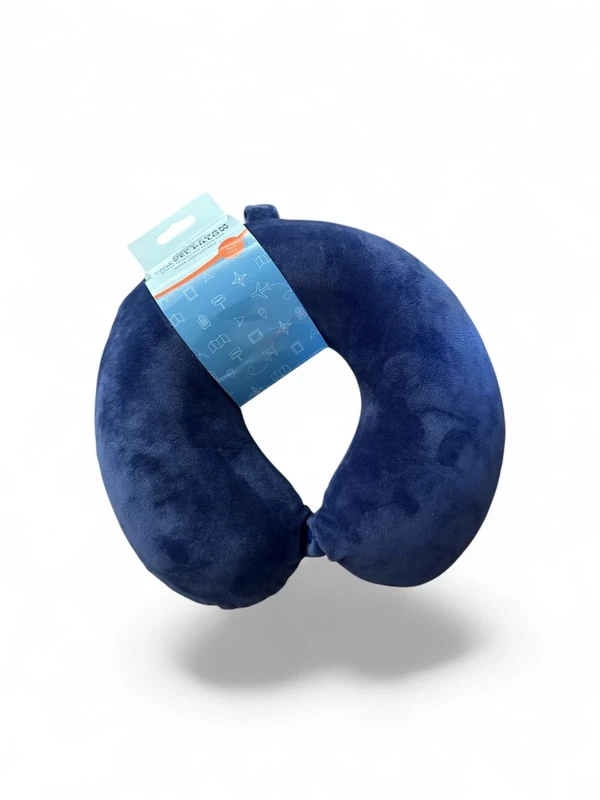Memory Foam Travel Pillow - Blue Memory Foam Travel Pillow - Blue