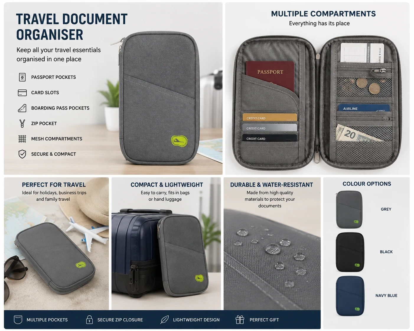 Passport & Document Holder